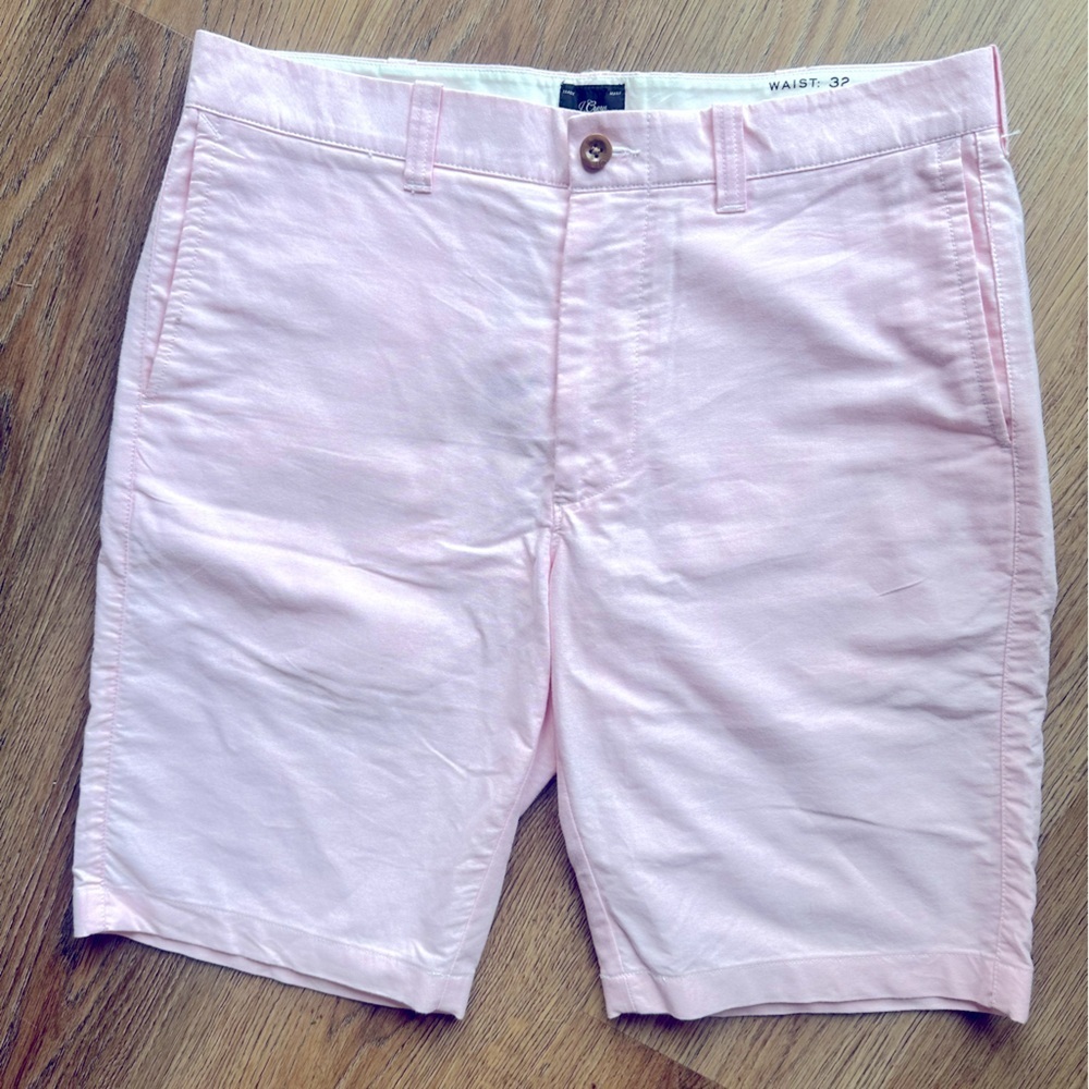 J. Crew Oxford Cotton men’s shorts, size 32 and 10.5 inseam, pink - Picture 2 of 5